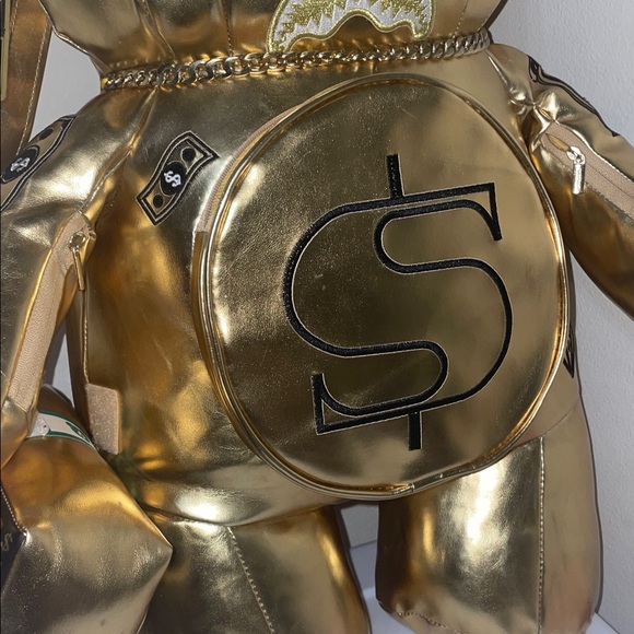 Spray ground Gold Bear limited edition Backpack - Picture 8 of 13